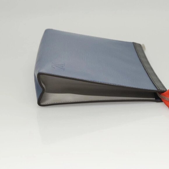 LOUIS VUITTON Epi Pochette Voyage Clutch Bag Blue M62912 LV Auth 120320 - Picture 6 of 16